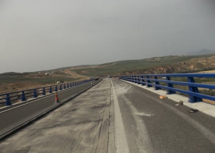 Impermeabilización de tableros de puentes en Autovia de Benamejí