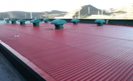 Impermeabilización cubierta Edificio Turbina, en Endesa - Carboneras ( Almería )